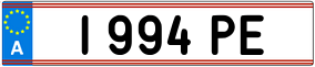 Trailer License Plate